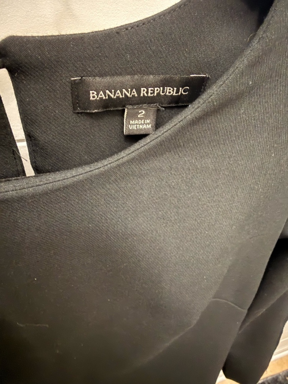 Banana Republic Black 3/4-Sleeve Shift Dress - Picture 6 of 8